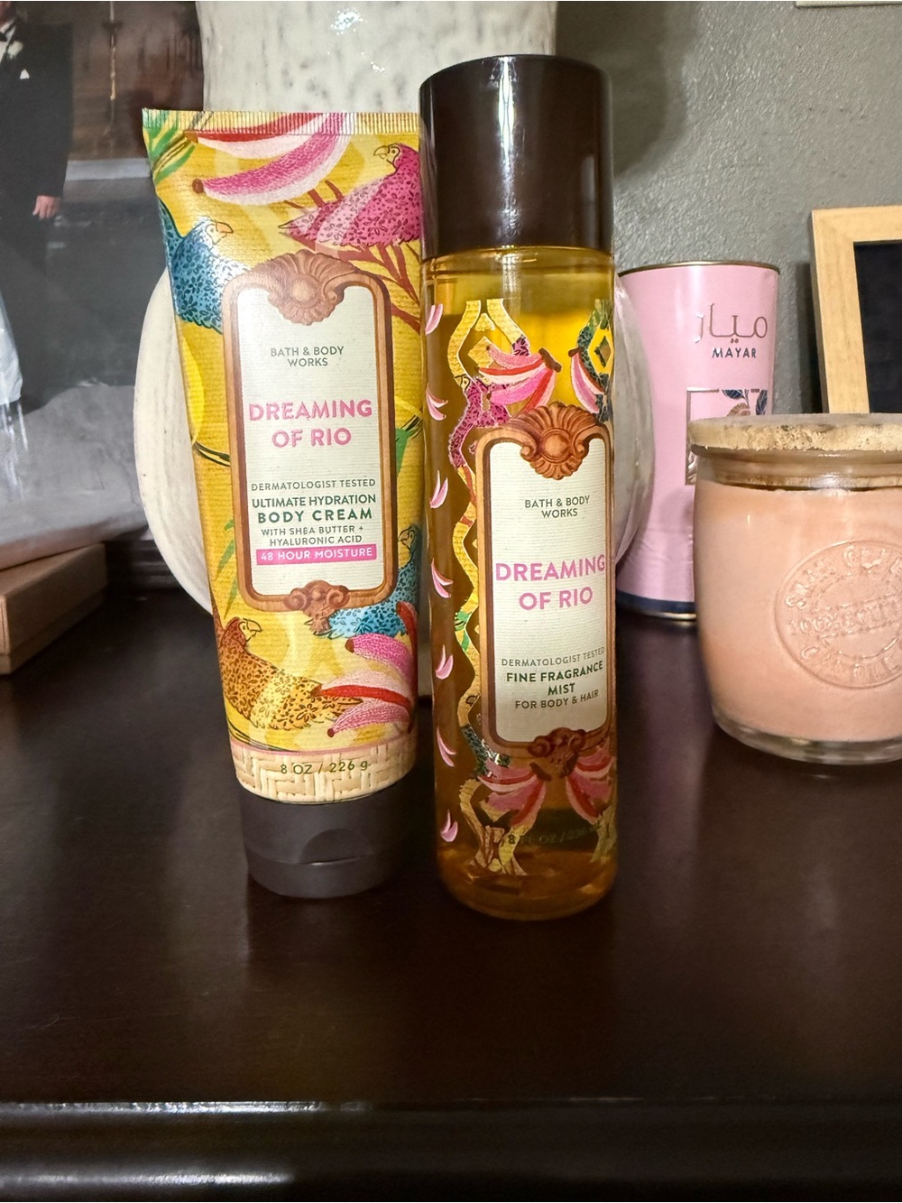 Bath & Body Works Dreaming of Rio Duo - Yellow, Pink, Brown